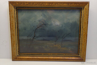 V.F.Hauk - Před Bouří - aukční obraz  - 8