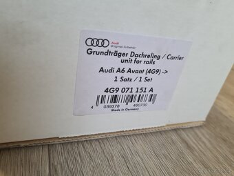NOVÉ Střešní nosiče Audi A6 C7 - Avant - ORIGINÁL - 8