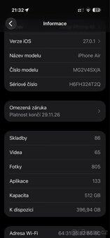 IPhone Air 512gb + bohaté příslušenství - 8