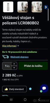 Nový stojanový věšák s policemi - 8