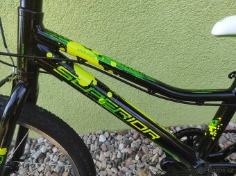 Značkové dětské kolo Superior 20" (černá/žlutá/zelená) - 8