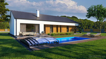 Rovinatý stavební pozemek 1023 m2 na okraji obce Bouzov - 8