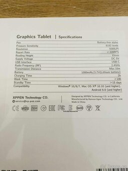Grafický tablet XPPen Deco mini7 W - 8