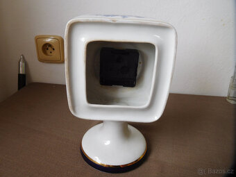 PORCELÁNOVÉ STOLNÍ HODINY - DUX - DESIGNED BY J. MAREK - BRU - 8