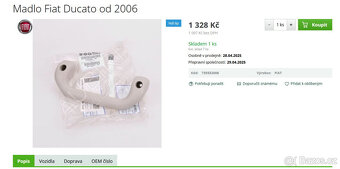 Ducato Boxer Jumper nástupní madlo / rukojeť - 8