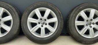 VW alu kola R15 5x100 + zimní pneu 185/60 - 8