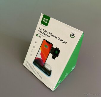 3v1 Bezdrátová nabíječka s adaptérem – NOVÁ - 8
