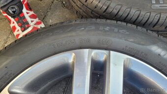 Alu kola VW Golf Touran 205/55 R16 pneu Pirelli 99% - 8