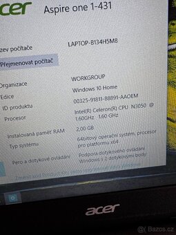 Notebook Acer Aspire One - 8