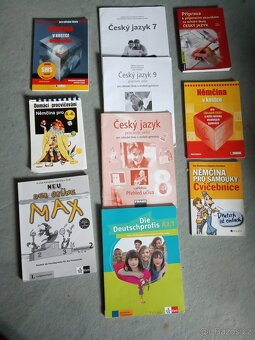 Gramatika,slovník, cvičebnice, učebnice NJ, ČJ, ŠJ, IJ - 8