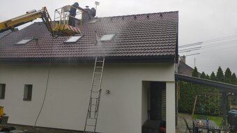 Práce z plošiny, mytí a nátěry střechy. - 8