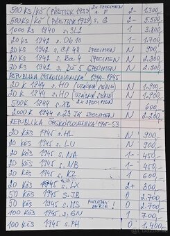 100 Kčs 1945 série D 11 - H 31 - N 33 - Velmi Vzácné - 8