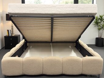 Manželská postel , uplne nový . Bezový  | 180x200 - 8