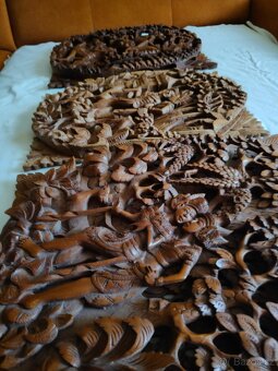 3 Balijské 3D obrazy dedina Mas - 8