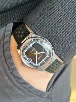 Československé mechanické vintage retro hodinky PRIM TV - 8