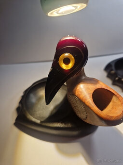 Art Deco YZ Cherry Amber Faturan Nutbirds, Match Striker - H - 8
