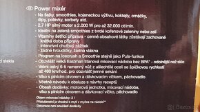 Stolní mixér Silvercrest - 32 000 otáček/min., 2000 W, 2 l - 8