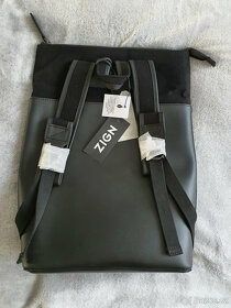 ZIGN - Moderní, kožený, hranatý unisex batoh - 8