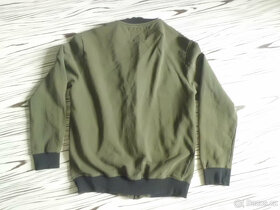 OMBRE ARMY pěkná pružná khaki mikinová bunda L - 8
