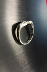 Dámský stříbrný otevřený prsten prstýnek srdíčko ruce 925 - 8