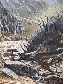 OBRAZ ORIGINAL MALBA HORY „AMA DABLAM“ 6856 m U MONT EVEREST - 8
