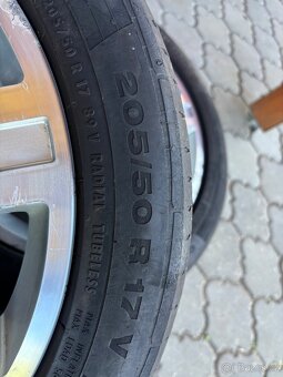 Litá kola 6.5Jx17 s letními pneu 205/50 R17 - 8