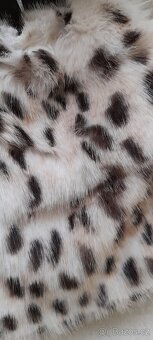 Leopardí chlupatý malý batůžek - NOVÝ - 8