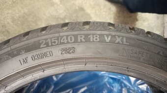 215/40 R18 ZIMNÍ, ujeto pár km (1 sezóna) - cena za 4 kusy - 8