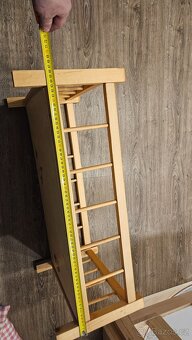 Dřevěná postýlka pro panenku - 8