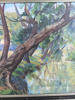 Obraz ,olej ,plátno .Motiv z Olomouce . - 8