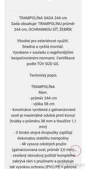 Trampolína Aga Sport 240 cm - 8