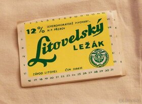 Staré pivní nálepky pivovaru Litovel - 40 ks. - 8