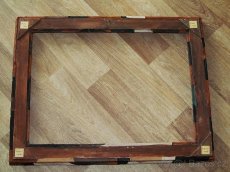 Obrazový rám potažený pravou kůží hand made - 8