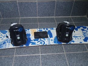 PĚKNÝ SNOWBOARD STUF CONQUEST 118 CM+VÁZÁNÍ STUF - 8