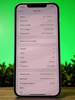 📱 Apple iPhone 12 Pro Max 256 GB - 8