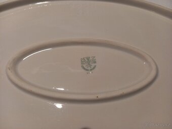Porcelánové oválné servírovací talíře - Bernadotte - 8