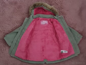 dívčí zimní bunda/kabát CHEROKEE vel. 92 + zdarma papuče - 8