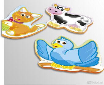 Puzzle Miniland Flexi Form dopravní prostředky + zvířata - 8