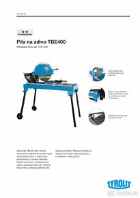 Stolní pila Tyrolit TBE 400 - 8