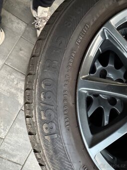 Alu disky 4x100  15” + letní pneu - 8