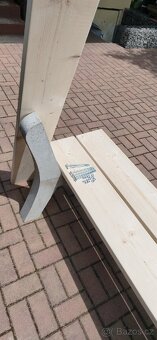 Stůl + lavice beton - 8