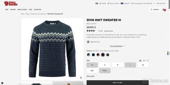 Vlněný svetr Fjallraven Ovik Knit Sweater M Arctic Green - 8