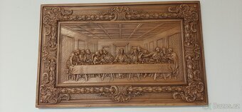 Drevený obraz   95×65cm Posledná večera - 8