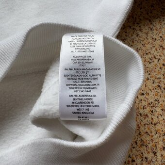 Ralph Lauren Polo bílá mikina | vel. S - 8