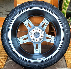 alu R18 5x112 bicolor, Mercedes CLS, W219, letné pneu 245/40 - 8
