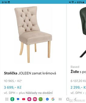 Jidelni stůl + 4 židle - 8