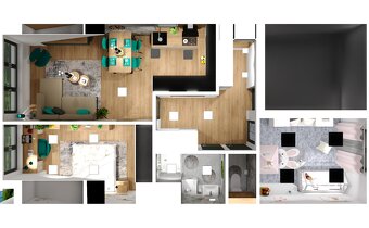 Prodej byty 3+kk, 66 m² - Brno - Lesná, balkon REZERVACE - 8