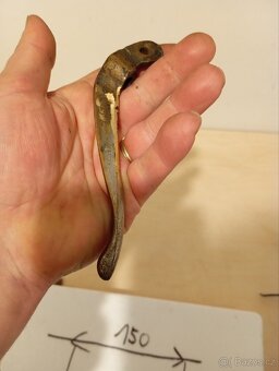 Mosazná páčka na předválečnou motorku - 8