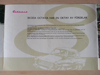 Škoda Octavia + Felicia - dobový prospekt ve švédštině - 8