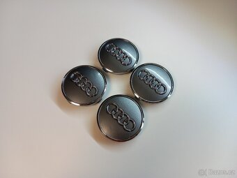 Středové krytky Audi 61x58mm, Stříbrná - 8